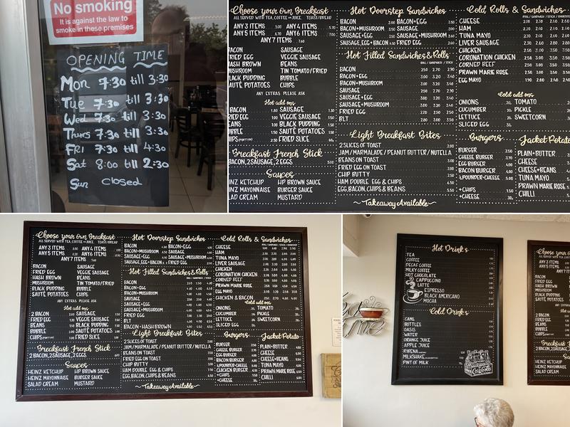 Carly's Café & Bakery Menu