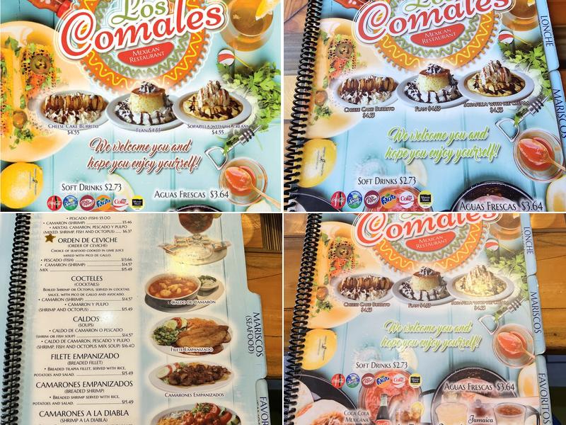 Los Comales Mexican Bar & Grill Menu