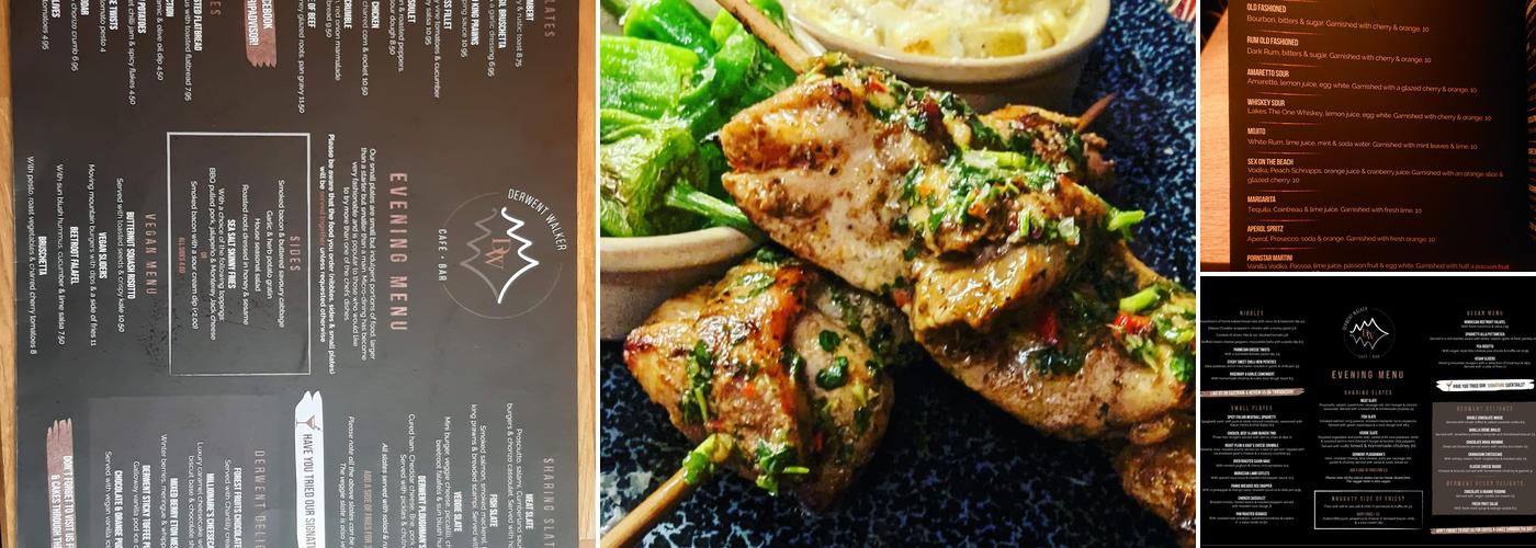 Derwent Walker Cocktail bar and Restaurant Menu