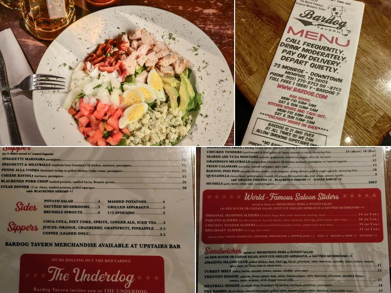 Bardog Tavern Menu