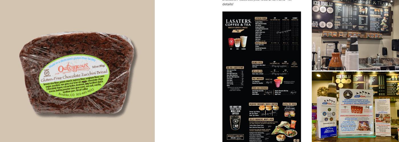 LASATERS Coffee & Tea Menu