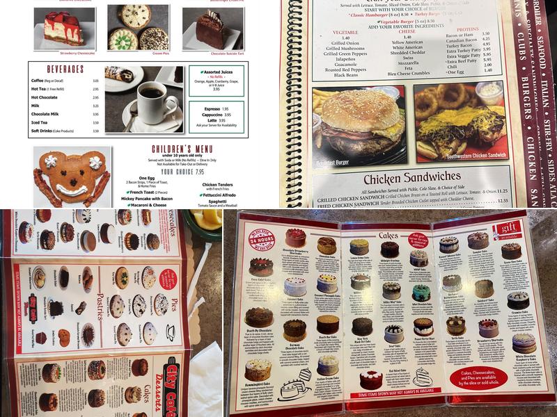 City Cafe Diner Menu