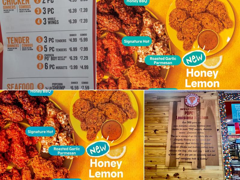 Popeyes Louisiana Kitchen Menu