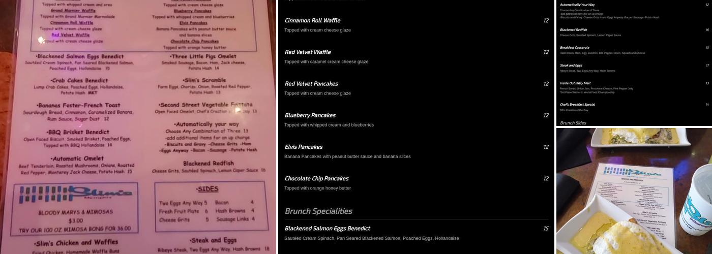 Automatic Slim's Menu
