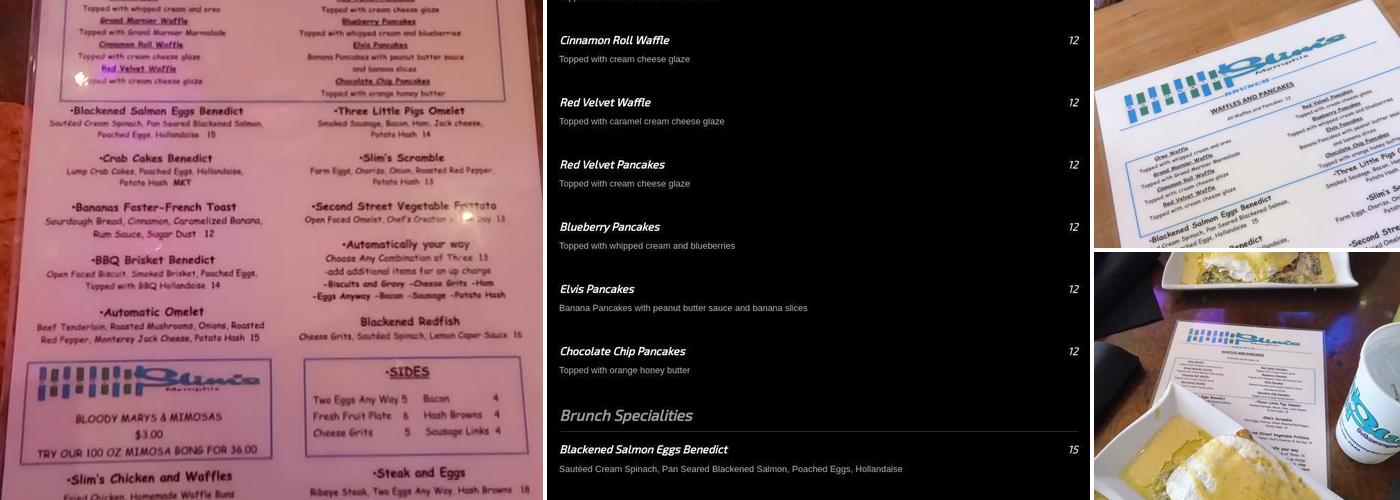 Automatic Slim's Menu