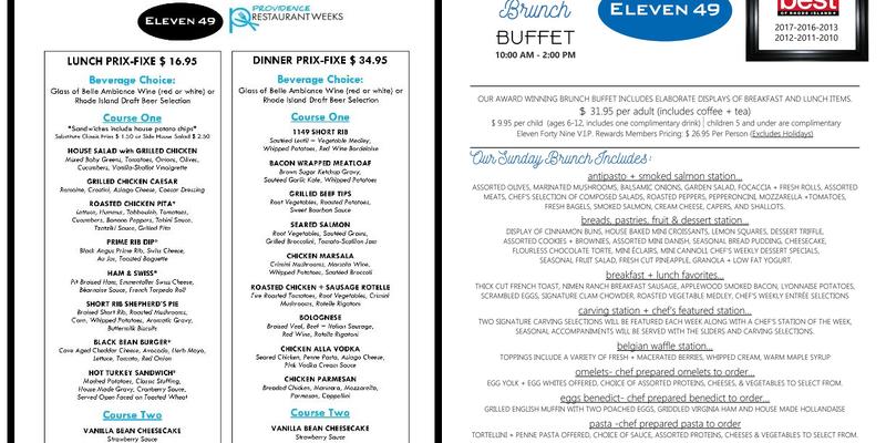 Eleven Forty Nine Menu