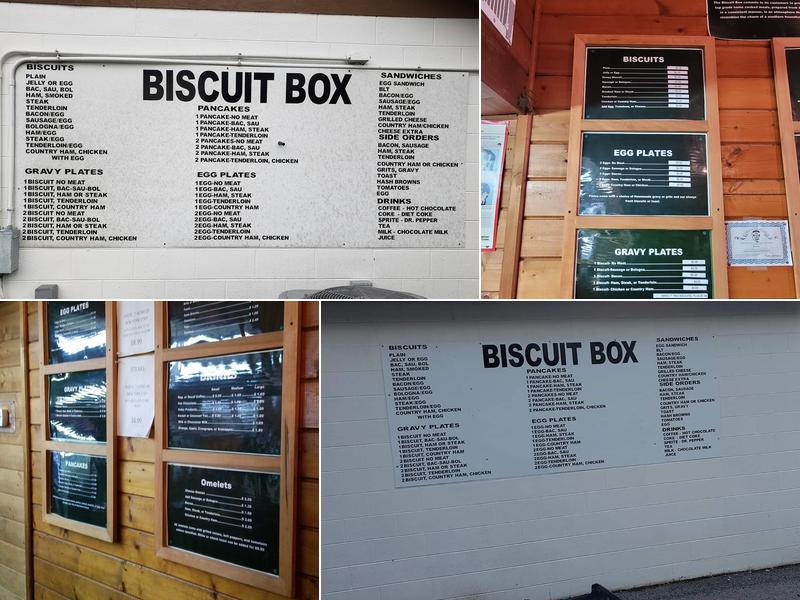 The Biscuit Box Menu