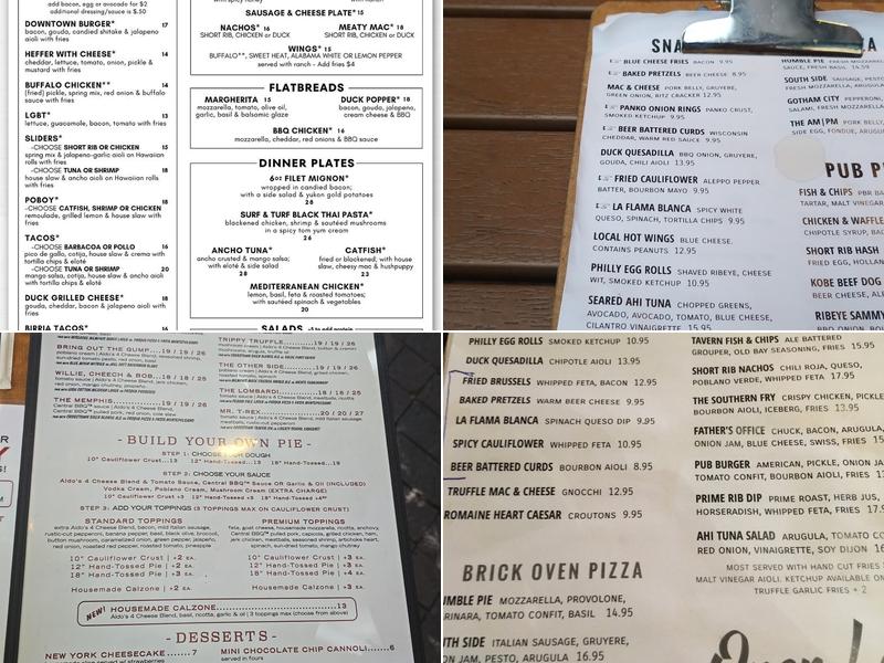 Local on Main Street Menu