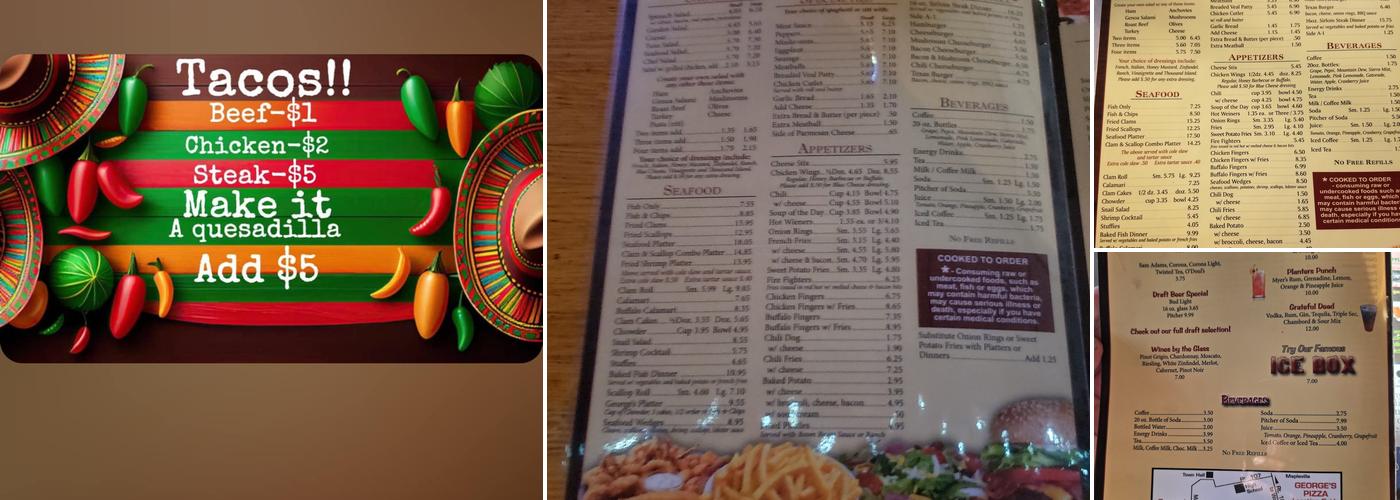 George's Pizza 'n Pub Menu