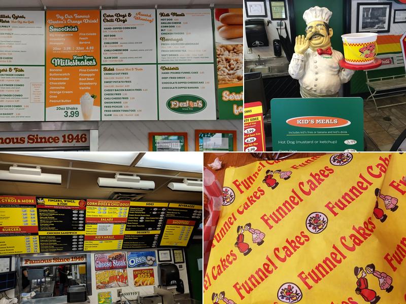 Denton's Burgers & Fun Foods Menu