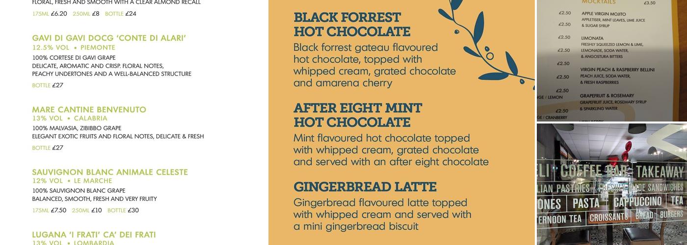 Paolo's Italian Menu