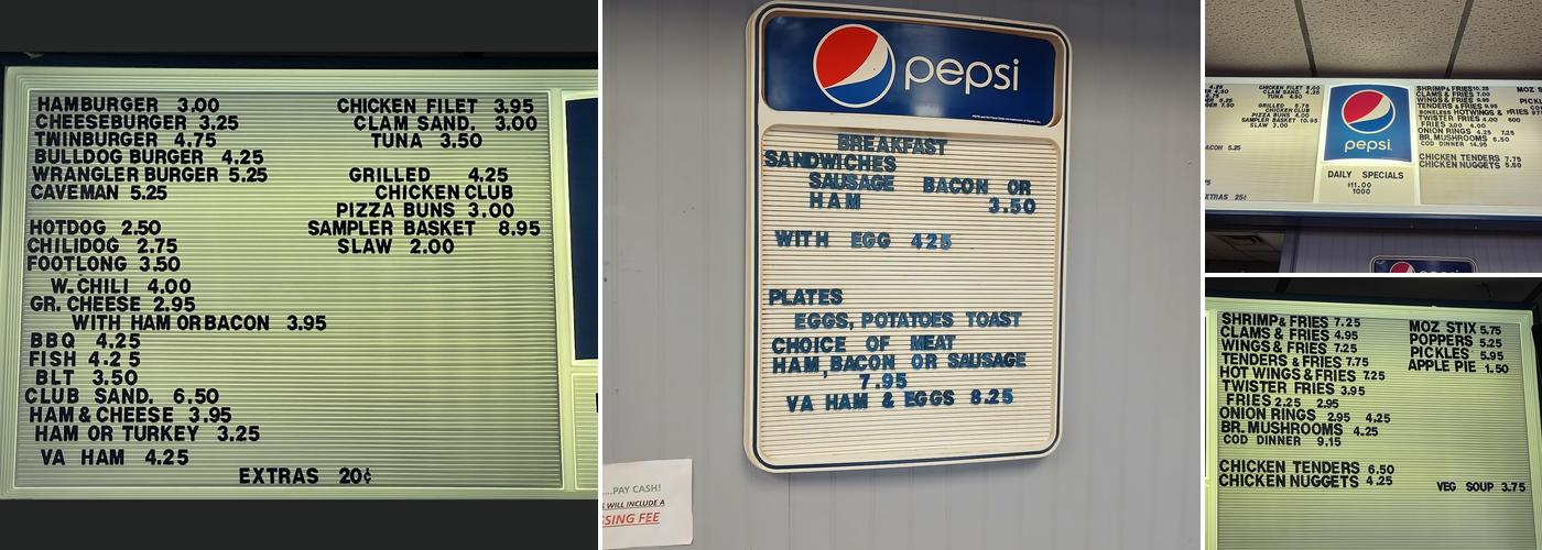 Mrs B's Pizza Menu