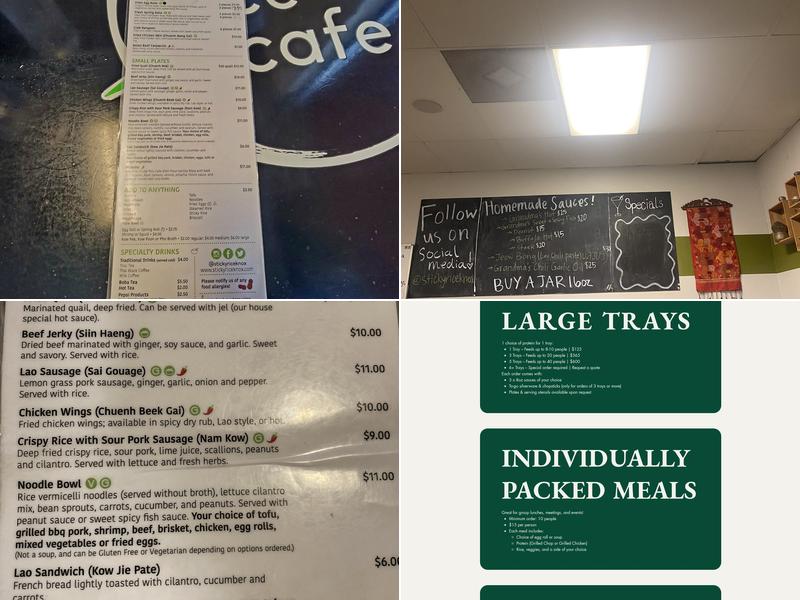Sticky Rice Cafe Menu