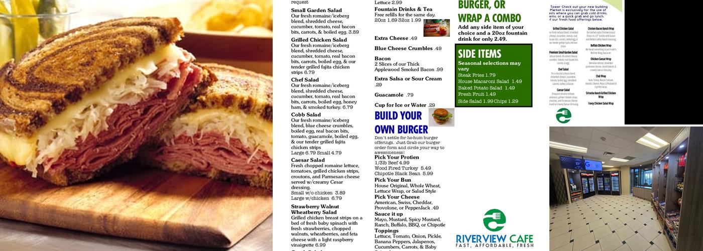 Riverview Cafe Menu