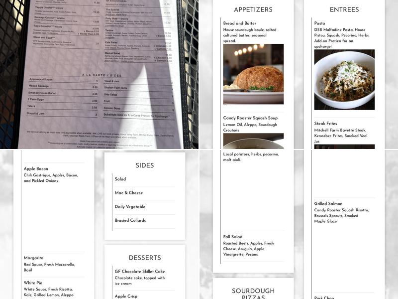 The Plaid Apron Menu
