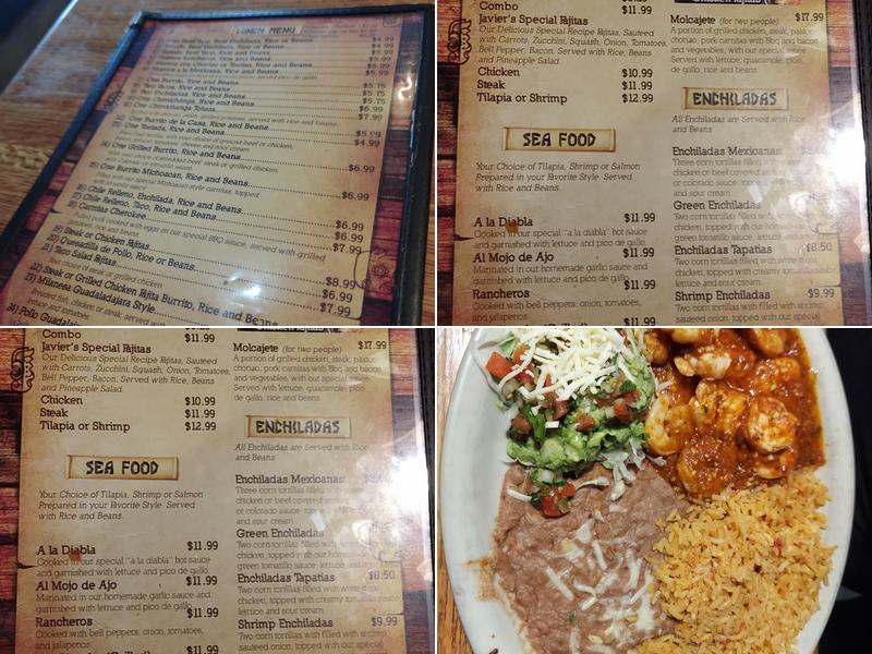 Panchos Mexican Grill Menu