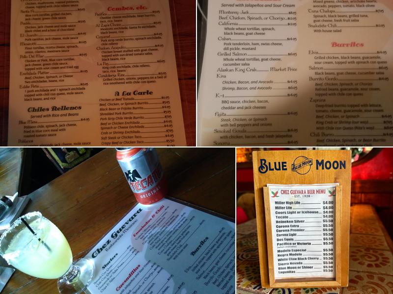 Chez Guevara Restaurant Menu