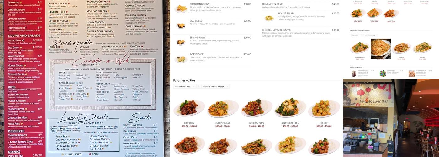 WokChow Fire Seared Asian Menu