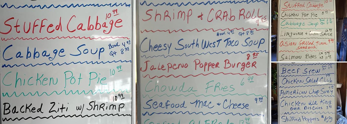 Mainely Seafood & Deli Menu
