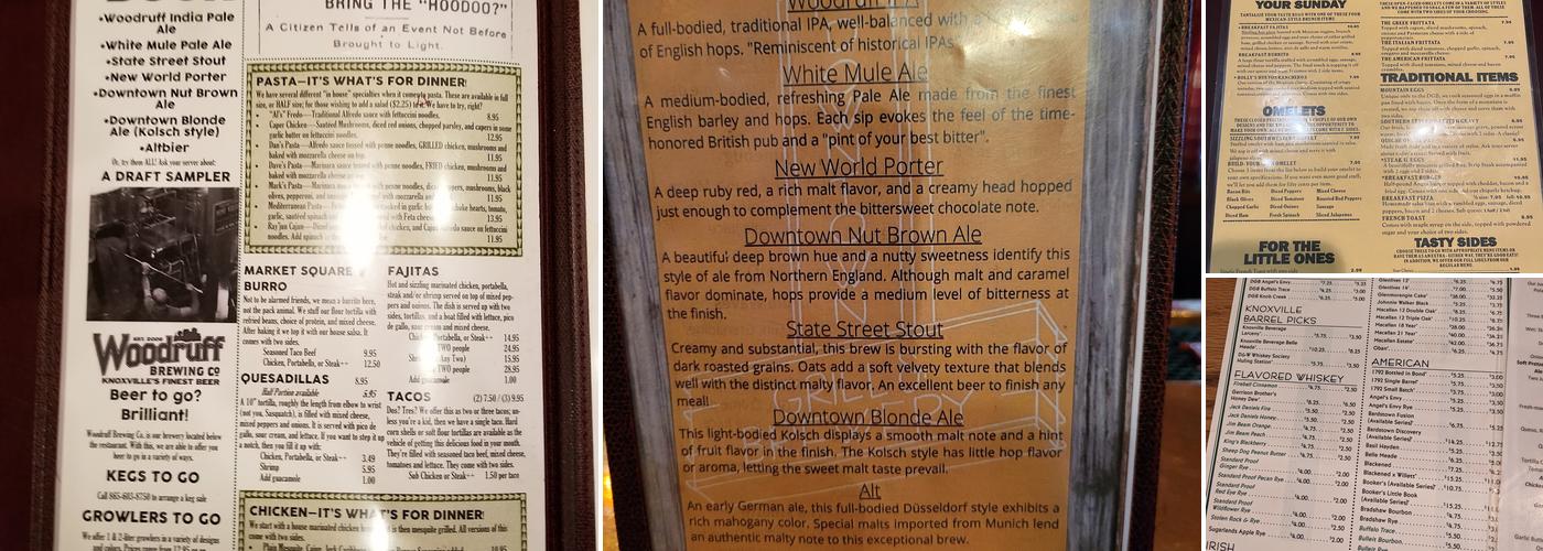 Downtown Grill & Brewery Menu