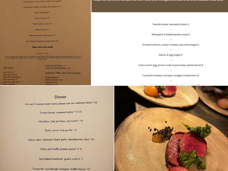 Y Bwyty Bach at Tretower Court Menu