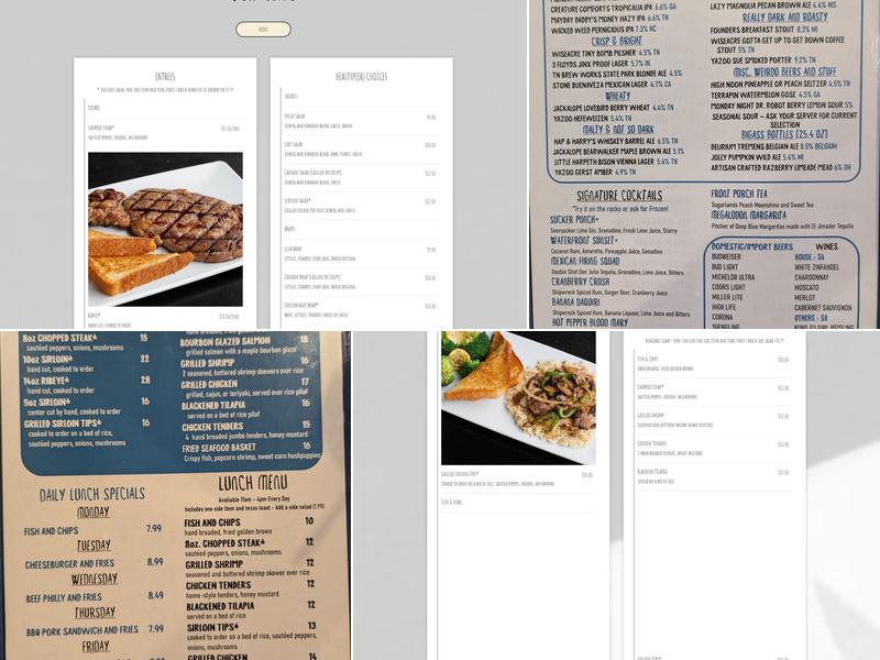 Waterfront Bar & Grill Menu