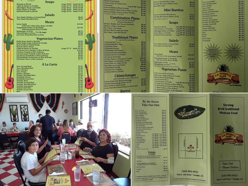 La Fiesta Café Menu