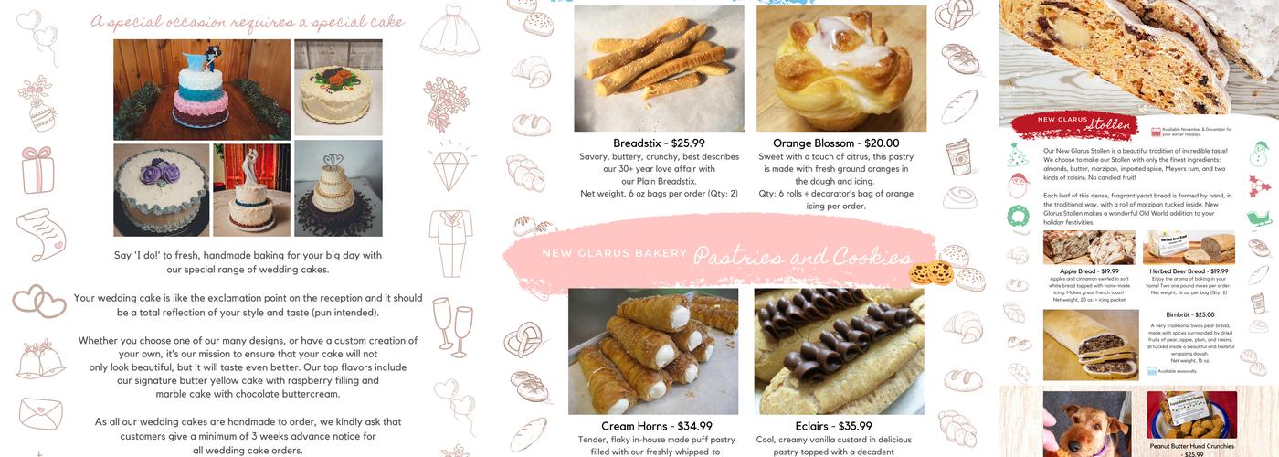 New Glarus Bakery Menu