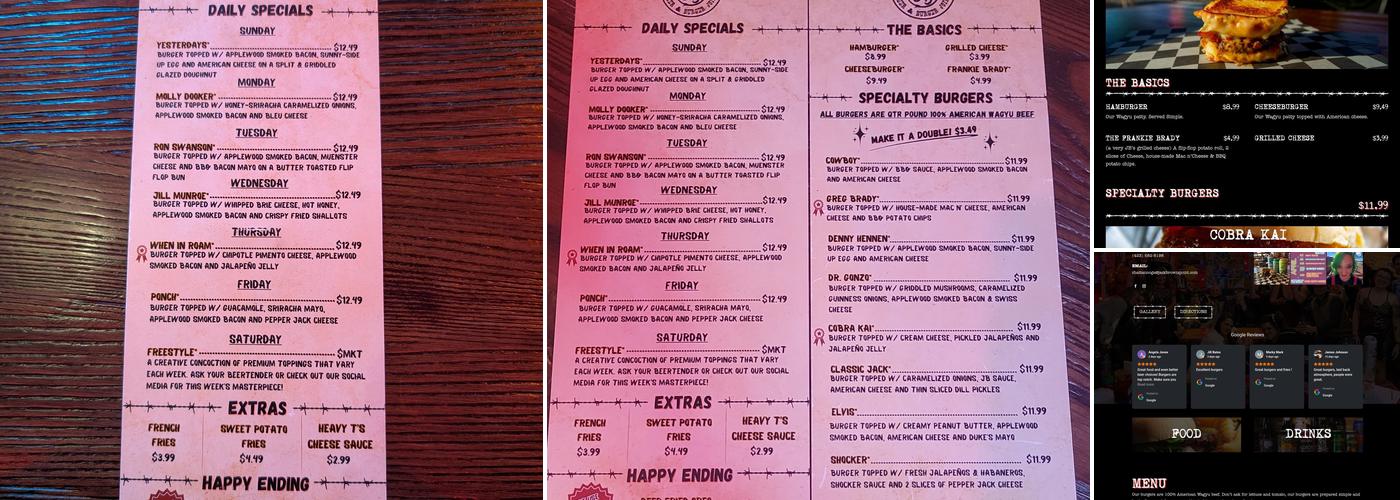 Jack Brown's Beer & Burger Joint Chattanooga Menu