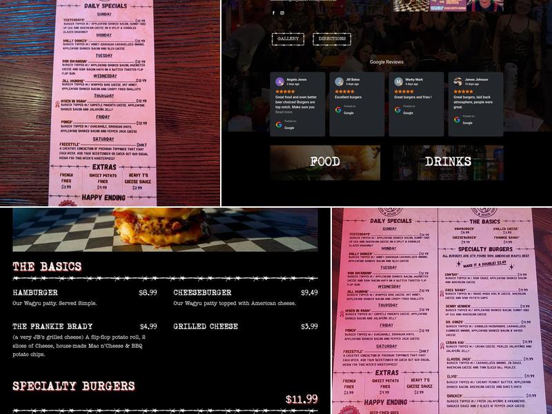 Jack Brown's Beer & Burger Joint Chattanooga Menu