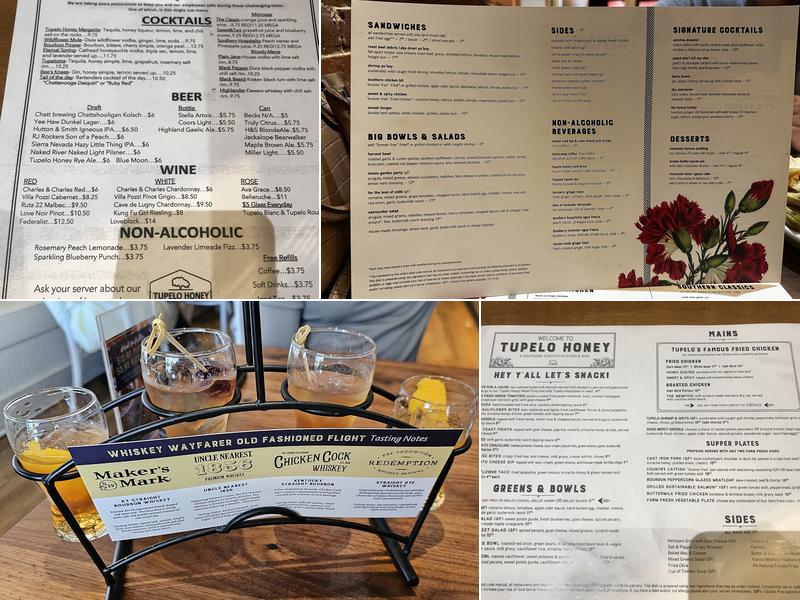 Tupelo Honey Southern Kitchen & Bar Menu