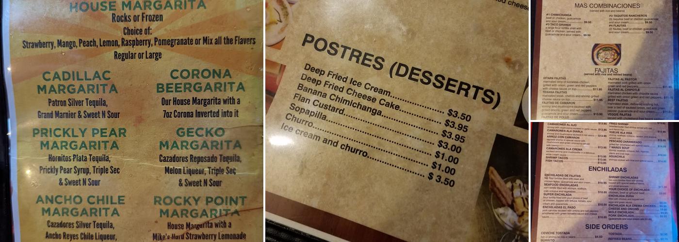 El Patron Mexican Grill Menu