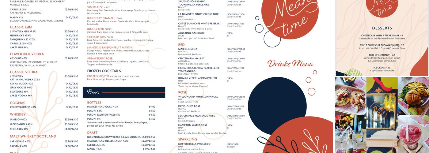 In The Meantime Menu