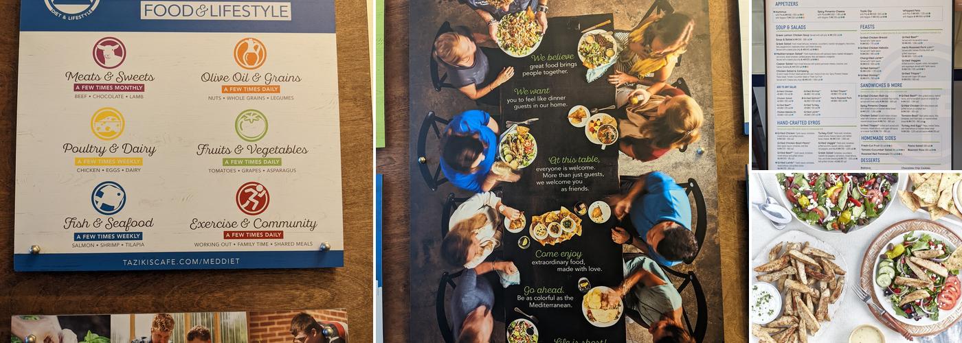 Taziki's Mediterranean Cafe Menu