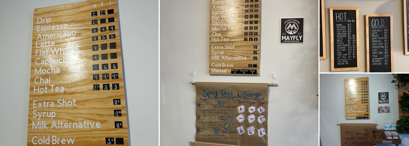 Cadence Coffee Company Menu