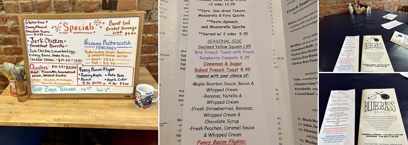 Bluegrass Grill Menu