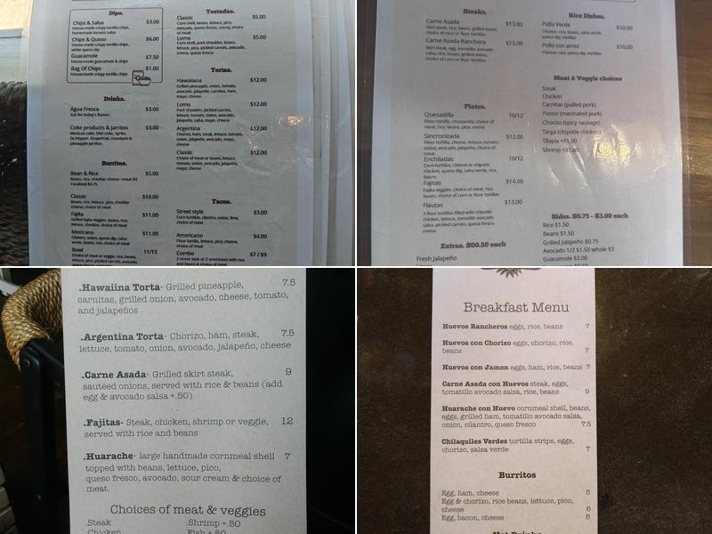 Taqueria Jalisco 2 ( Miller Plaza) Menu