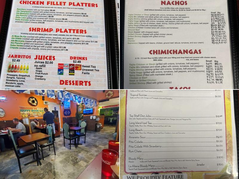 La Altena Menu