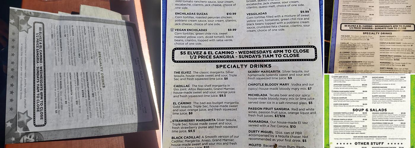 Taco Mamacita Northshore Menu