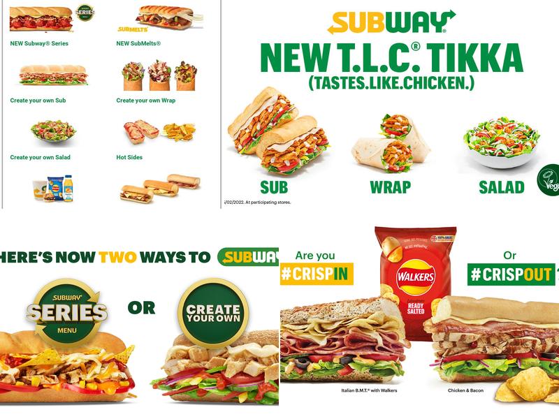 Subway Menu