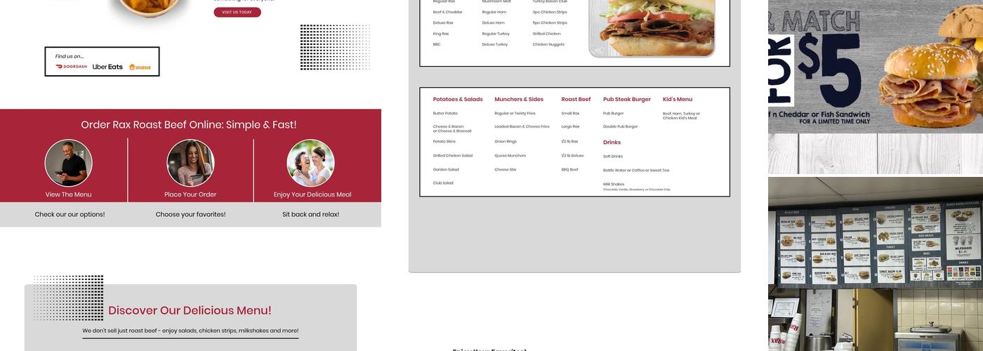 Rax Menu