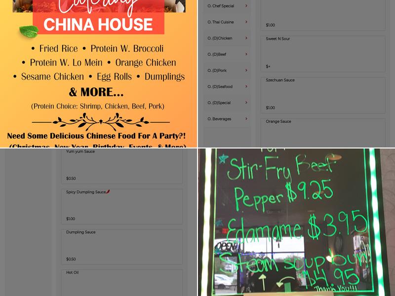China House Menu