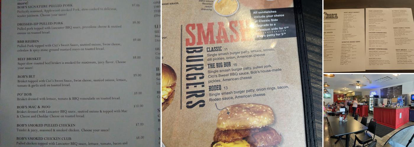 Bob’s Backyard Barbeque Menu