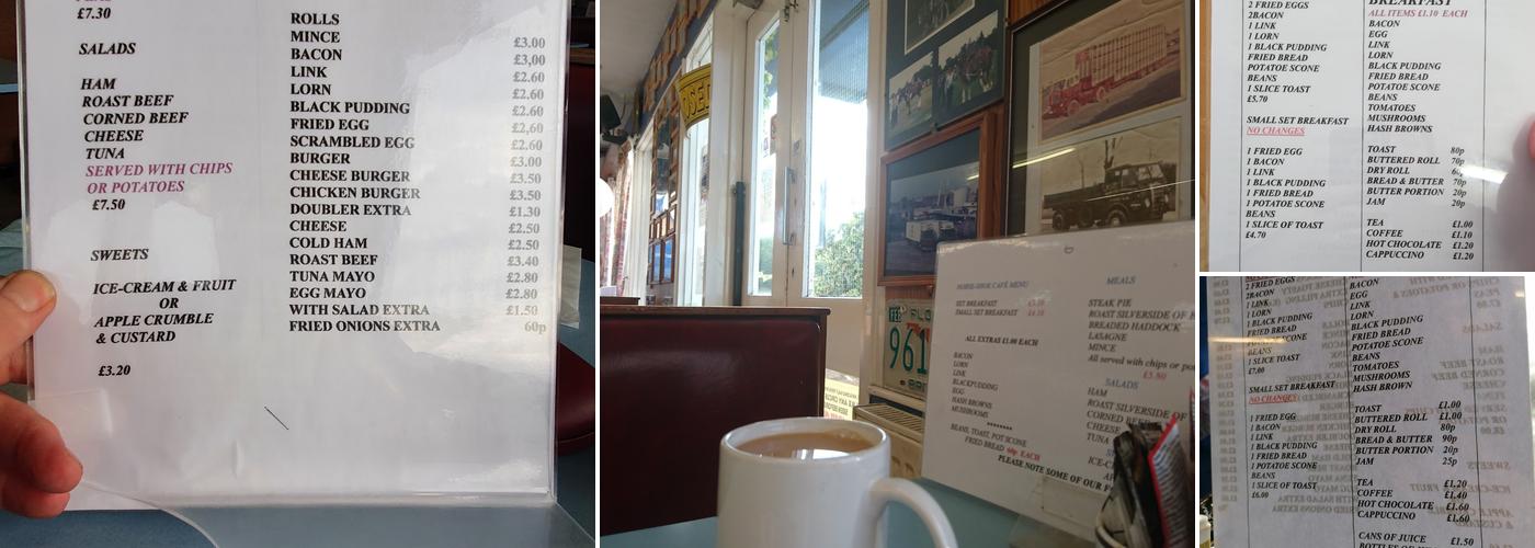 Horse Shoe Cafe Menu