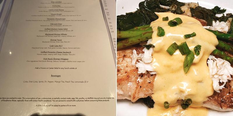 Catch Bar & Grill Menu