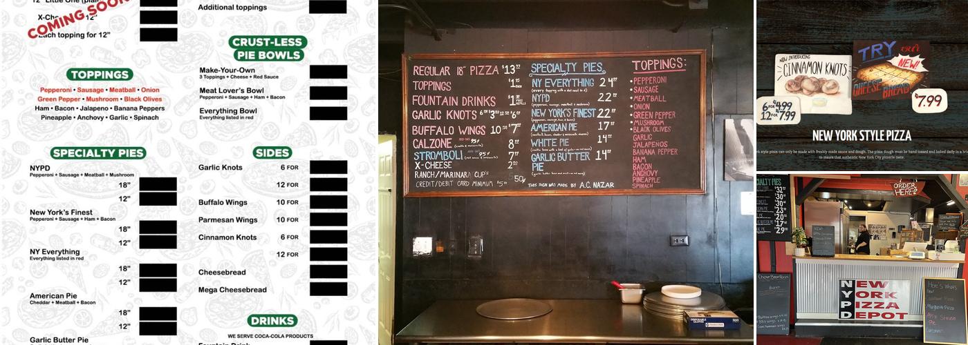 New York Pizza Depot Menu