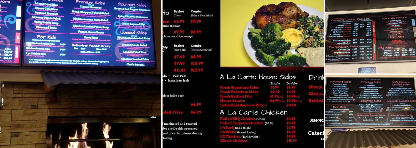 Smokin Chikin Menu