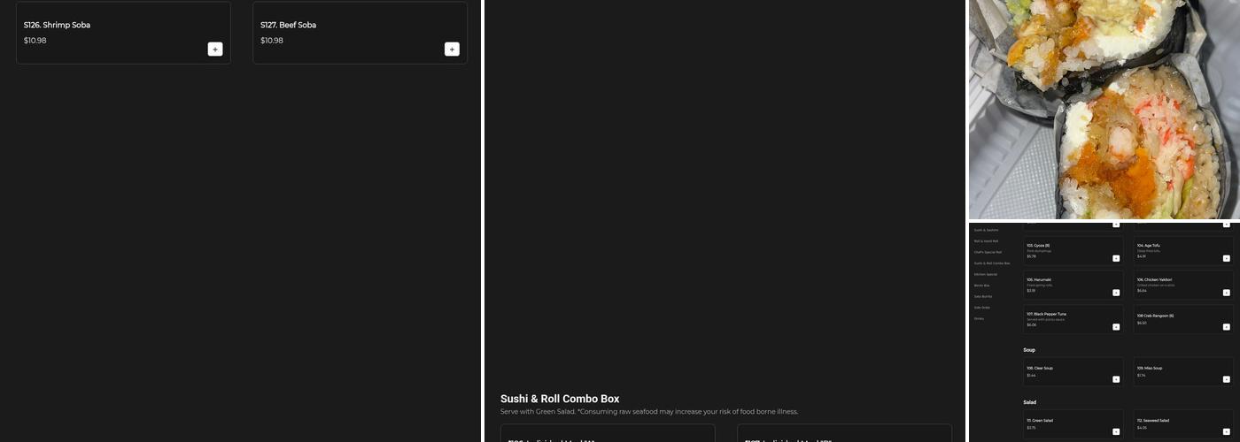 Mr. Sato Express Menu