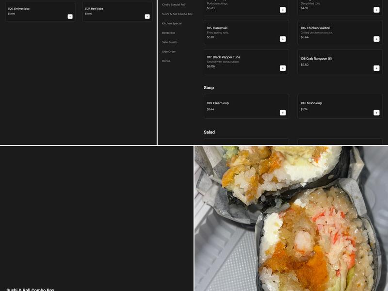 Mr. Sato Express Menu