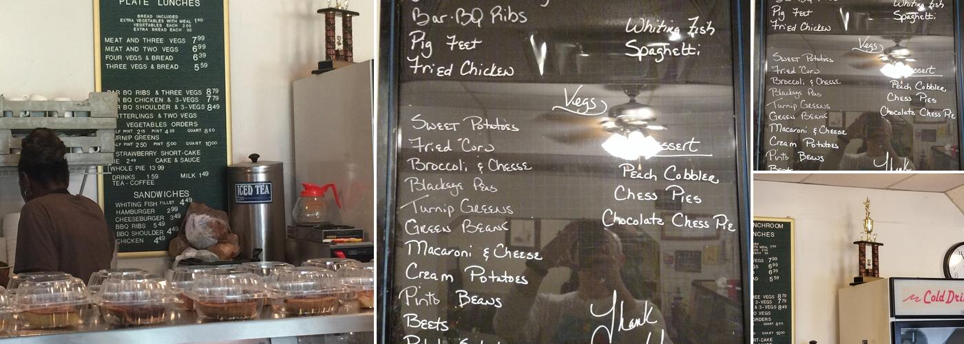 Kleer-Vu Lunchroom Menu